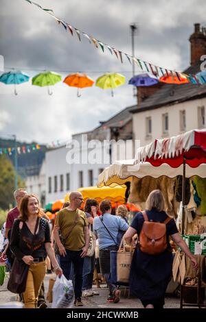 Stroud Farmers’ Market is multi award-winning and is well known as one of the biggest, busiest and most popular farmers’ market in the UK. Stock Photo