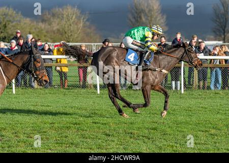 Boxing Day races at Wincanton - Race 1 Stock Photo