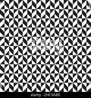 Seamless op art abstract geometric pattern background Stock Vector