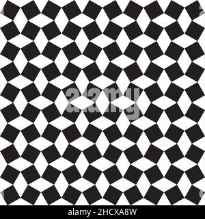 Seamless abstract intersecting square and rhombus pattern background Stock Vector