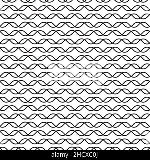 Seamless decorative intersecting curve pattern background Stock Vector