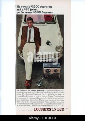 April 1965 'Playboy' Magazine advertisement, USA Stock Photo