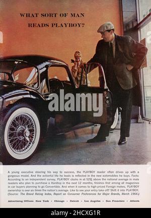 April 1965 'Playboy' Magazine advertisement, USA Stock Photo