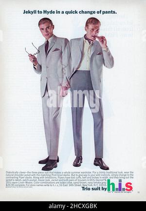 April 1965 'Playboy' Magazine advertisement, USA Stock Photo