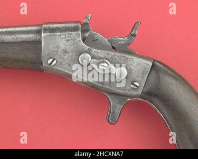 Remington Naval Model 1865 Pistol-NMAH-ET2010-31905-000003. Stock Photo