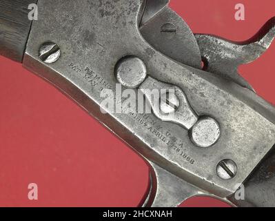 Remington Naval Model 1865 Pistol-NMAH-ET2010-31901-000003. Stock Photo