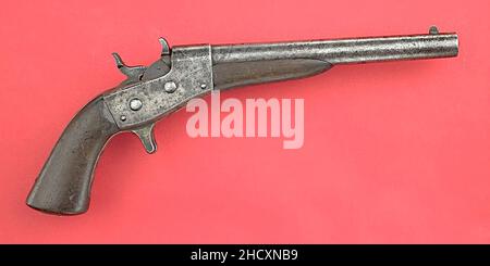 Remington Naval Model 1865 Pistol-NMAH-ET2010-31898-000003. Stock Photo