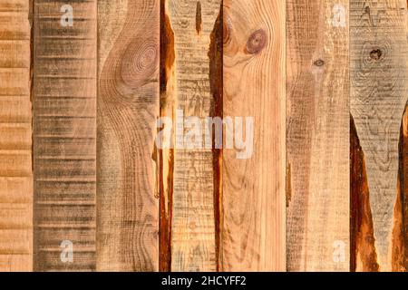 Hard oak wood pallet board background texture. Stock Photo