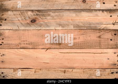 Hard oak wood pallet board background texture. Stock Photo