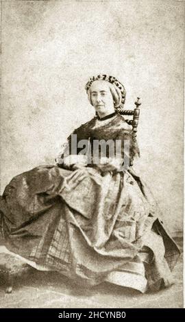 Retrato da condessa de Barral e Pedra Branca, 1865. Stock Photo