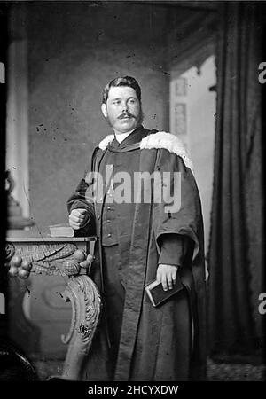 Revd Canon Evan Thomas Davies, Saint David's Church, Liverpool (Dyfrig, 1847-1927) Stock Photo