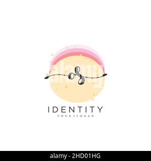 OS Handwriting logo vector art of initial signature, wedding, fashion, jewerly, boutique, floral and botanical with creative template for any company Stock Vector