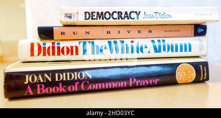 Major Joan Didion novels, books in a stack Stock Photo