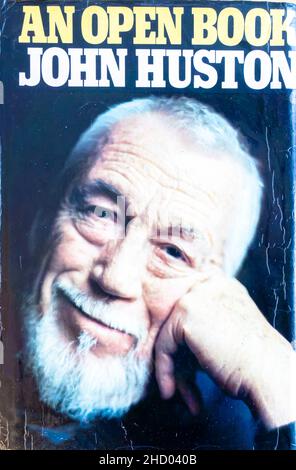 Book cover of John Huston autobiography, "An Open Book" Stock Photo