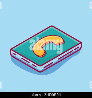 phone book isolated cartoon vector illustration in flat style Stock Vector