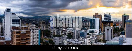 Panoramic view of the Caracas city center modern buildings at day Stock Photo