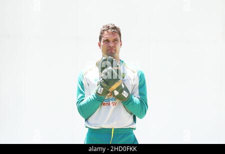 Australia's Alex Carey during a nets session at the Sydney Cricket Ground, Sydney. Picture date: Sunday January 2, 2022. Stock Photo