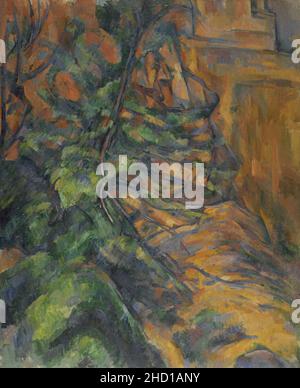 Rochers et branches à Bibémus, par Paul Cézanne, FWN 333. Stock Photo