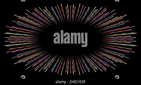 Explosion background. Vector illustration. Dimension 16:9. EPS10. Stock Vector