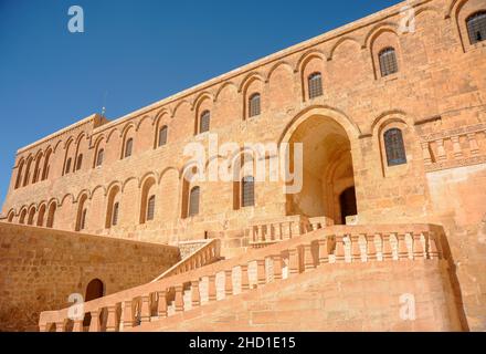 Deyrulzafaran Syriac Monastery in Midyat Town.Mardin,Turkey Stock Photo