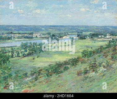 Theodore Robinson - The Valley of the Seine (1892). Stock Photo