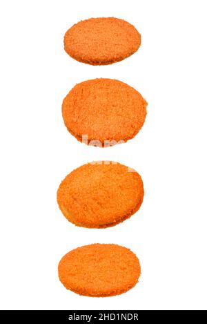 Fish burger isolated on white background. Stock Photo