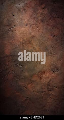 Vertical shot of an old grunge brown wall texture Stock Photo