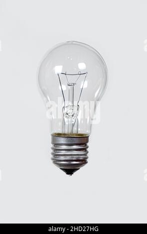 Light bulb on a gray background Stock Photo