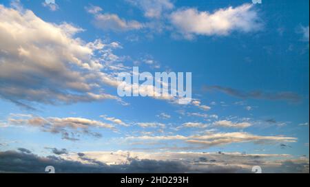 Evening sunset view of beautiful sky Stock Photo