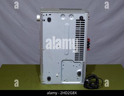 integrated amplifier class super A. jvc ax-50. Vintage equipment from the 80s. Stock Photo