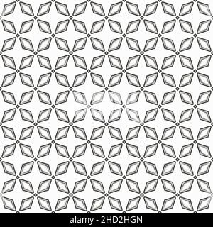 Gray and white color seamless pattern texture and template. Multicolored. Colorful ornamental graphic design. Colored mosaic ornaments. Vector illustr Stock Vector