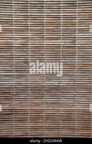 Old distressed rolling wooden shutter blinds Stock Photo