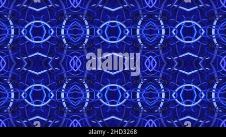 Blue abstract background. Seamless pattern for wallpaper, banner, illustration, fabric and other designs. 8K resolution. 3D. Stock Photo