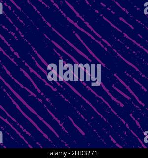 Violet oblique grungy texture. Distress texture of spots, stains, ink, scratches. Design element for pattern, grungy effect, template, backdrop Stock Vector