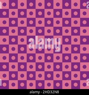 Geometric violet and pink seamless pattern. Design element. Trendy backdrop for prints, brochures, web pages, template and textile design Stock Vector