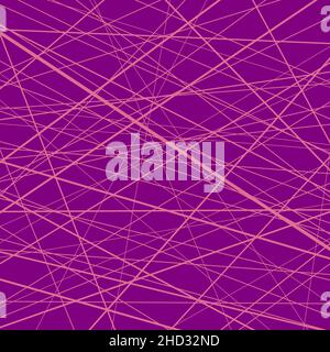Abstract chaotic pink lines. Velvet violet background. Design element. Trendy pattern for prints, brochures, web pages, template, abstract background Stock Vector
