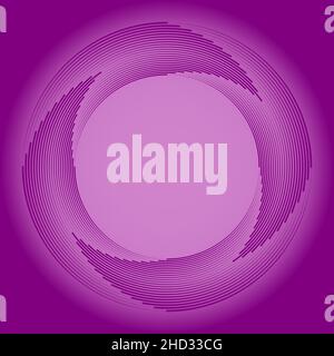 Violet grunge background. Trendy design element for border frame, technology round logo, sign, symbol, web, prints, template, pattern, backdrop Stock Vector