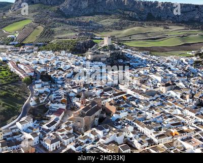 views of the rural municipality of Cañete la Real in the province of Malaga, Spain. Stock Photo