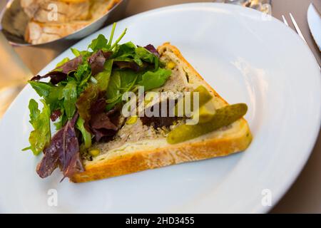 Delicious Pate en croute maison Stock Photo