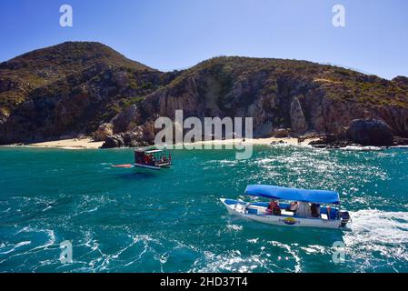 Seascape and shoreline of Cabo St Lucas, Mexico Stock Photo