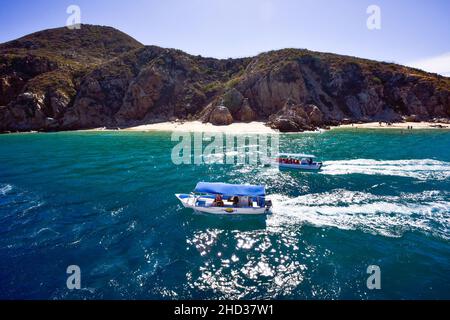 Seascape and shoreline of Cabo St Lucas, Mexico Stock Photo