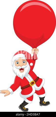 Cartoon santa claus with huge red bag Stock Vector Image & Art - Alamy