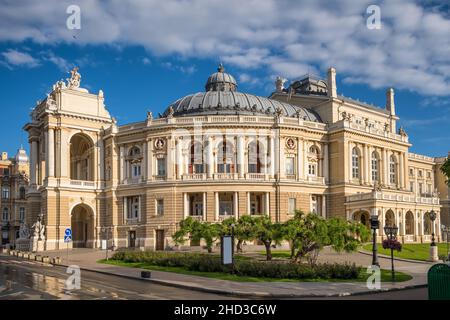 Beautiful building of the opera and ballet theatre in Odessa, Ukraine Stock Photo