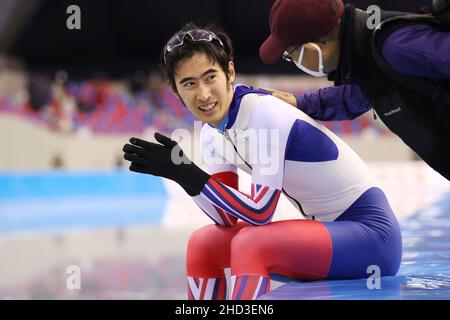 Nagano, Japan. 31st Dec, 2021. Ryosuke Tsuchiya Speed Skating : The Japan Olympic Team Trials for Beijing Men's 10000m at M-Wave in Nagano, Japan . Credit: YUTAKA/AFLO SPORT/Alamy Live News Stock Photo