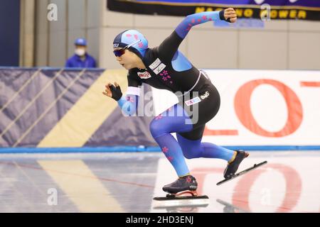 Nagano, Japan. 31st Dec, 2021. Miho Takagi Speed Skating : The Japan Olympic Team Trials for Beijing Women's 1500m at M-Wave in Nagano, Japan . Credit: YUTAKA/AFLO SPORT/Alamy Live News Stock Photo