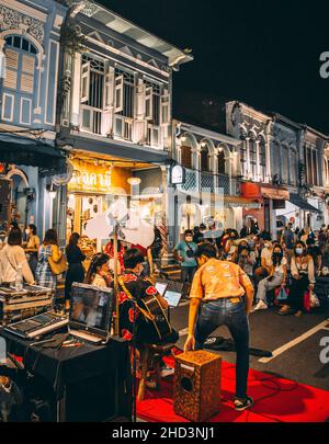 Phuket Old Town Night Market in Thailand, south east Asia Stock Photo