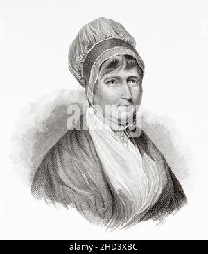 ELIZABETH FRY (1780-1845) English Prison Reformer Shown Here Reading To ...