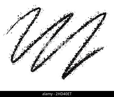Wavy black brush stroke with glitch effect, pattern. Pixel noise texture, distortion. Use for overlay, brushes, shading or montage. Is Stock Photo