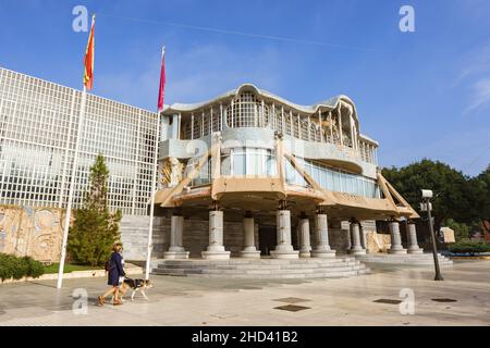 Cartagena, Spain. January 1, 2022. Exterior view of the Asamblea Regional de Murcia (Murcia Regional Assembly) Stock Photo