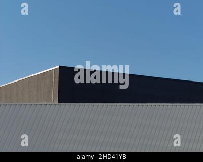Daylight photo of a roof of a  modern building Stock Photo